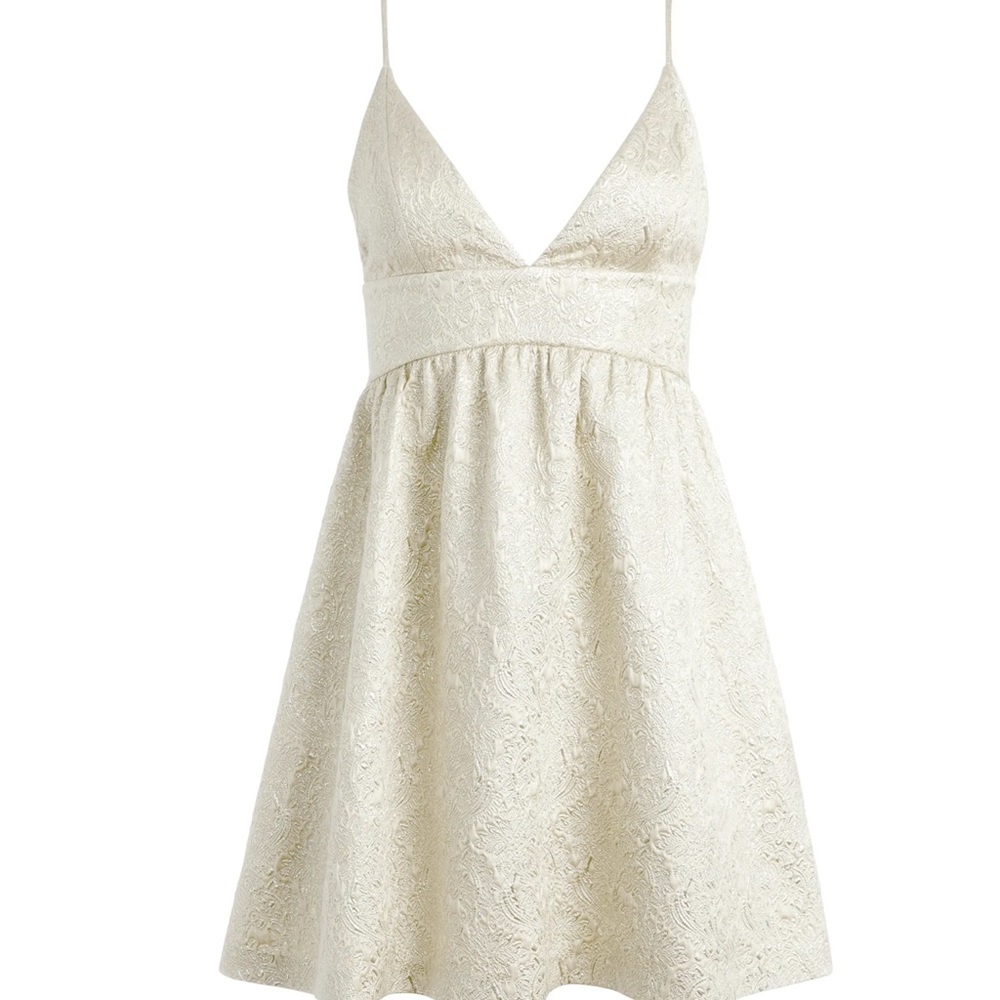 Alice & Olivia Foley Curved Waist Party A-Line Dress, Size 4 - Picture 4 of 15